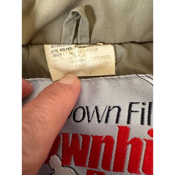 VTG 80s Downhill Racer Down Fill Retro Vest M Outdoors Utility pockets Gorpcore - Picture 5 of 9